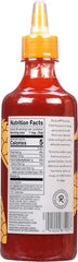 Roland Foods Sriracha bottle-pour enhances stir-fries with tangy heat.