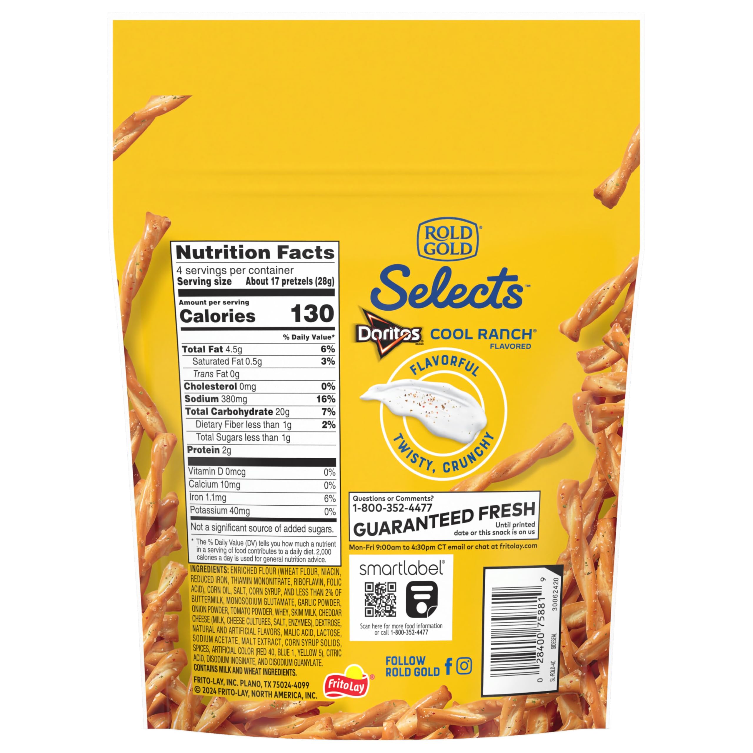 Rold Gold Selects Cool Ranch with hummus for a creamy dip experience