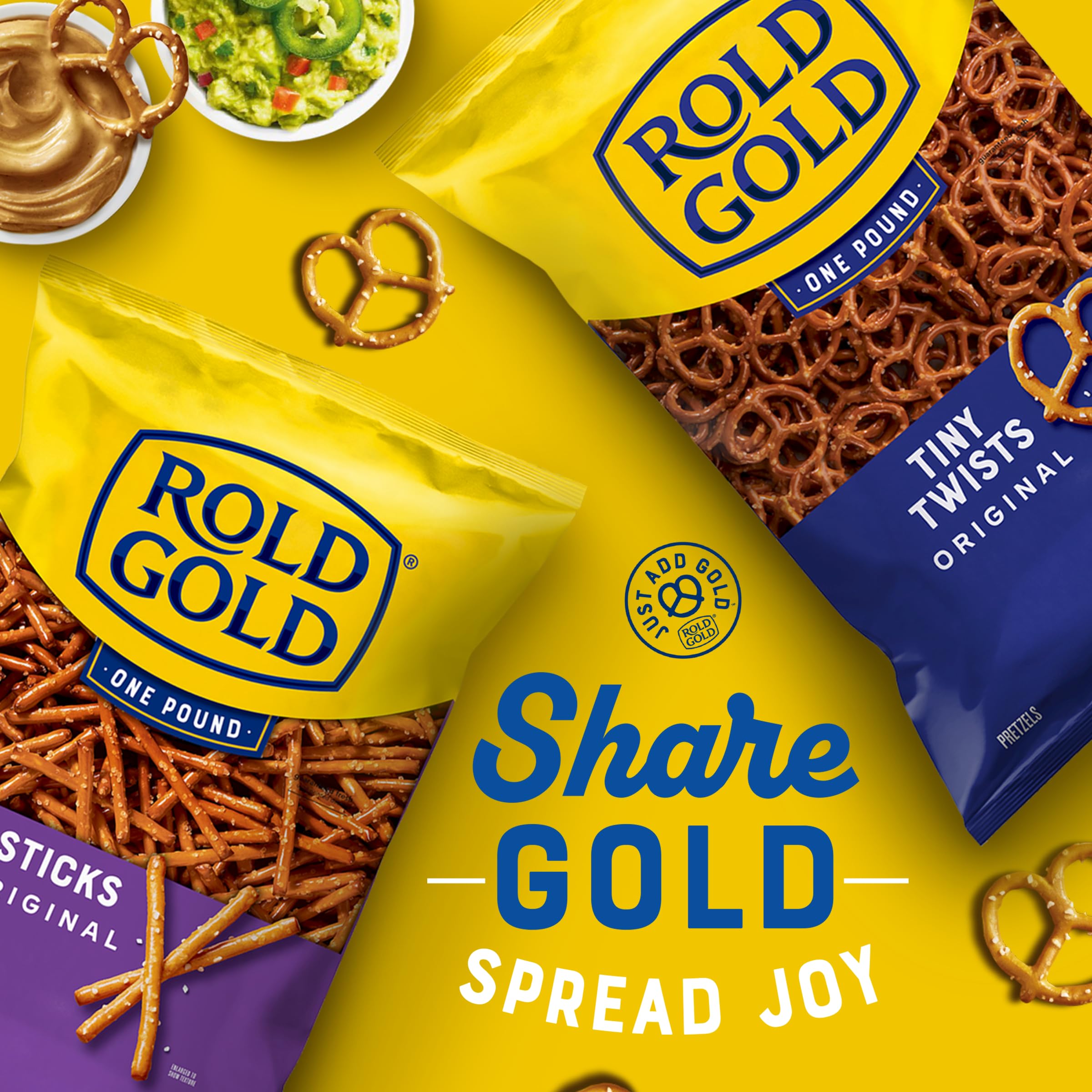 Rold Gold Selects Cool Ranch on a snack plate for sharing