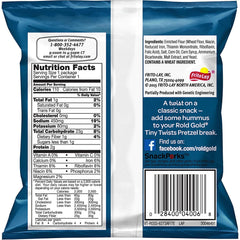 Rold Gold Tiny Twists 1 oz bags back view with packaging details
