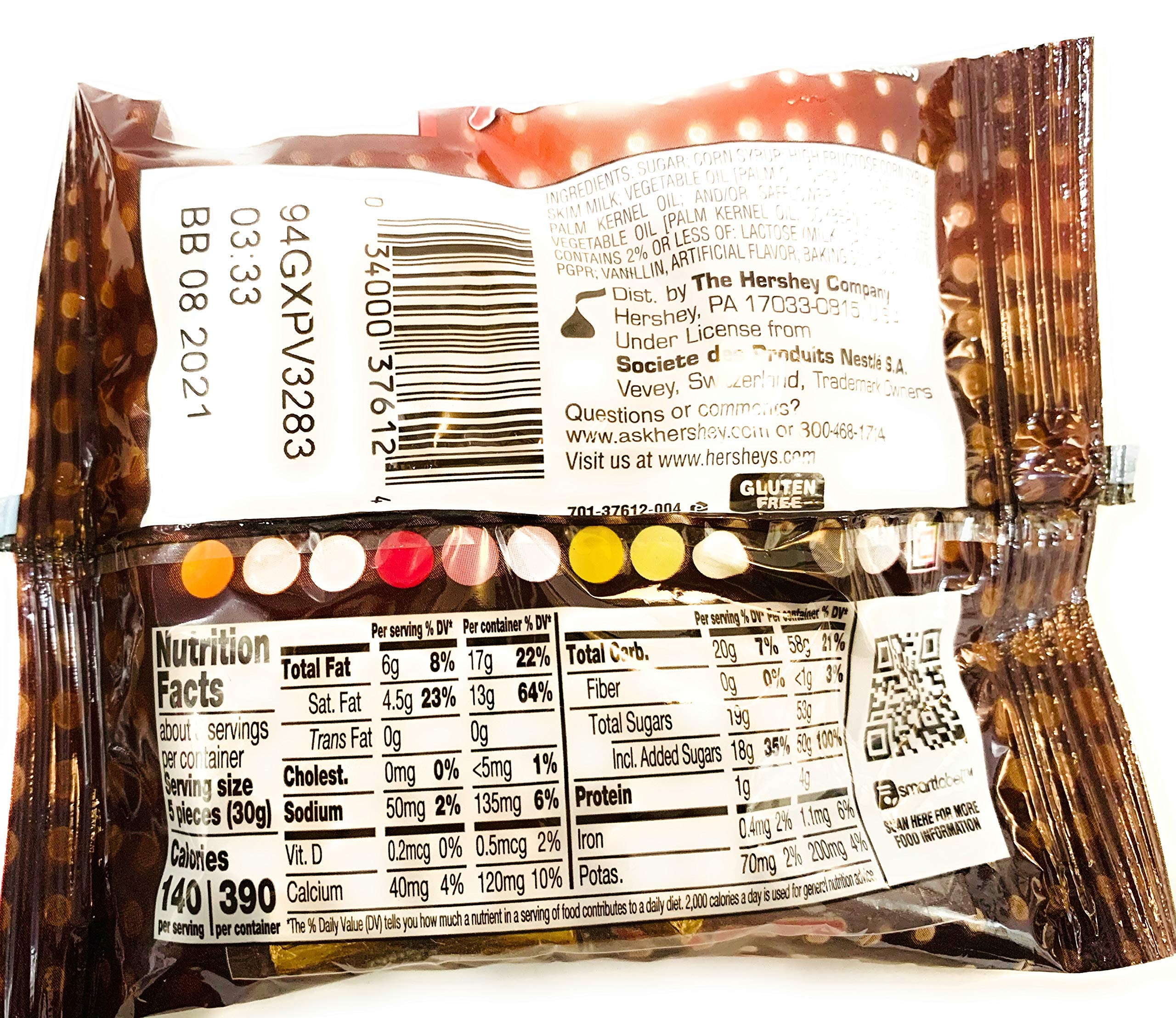 Rolo closeup: individually wrapped caramels for on-the-go enjoyment with milk chocolate