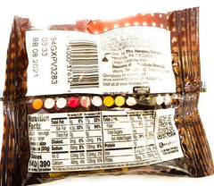 Rolo closeup: individually wrapped caramels for on-the-go enjoyment with milk chocolate