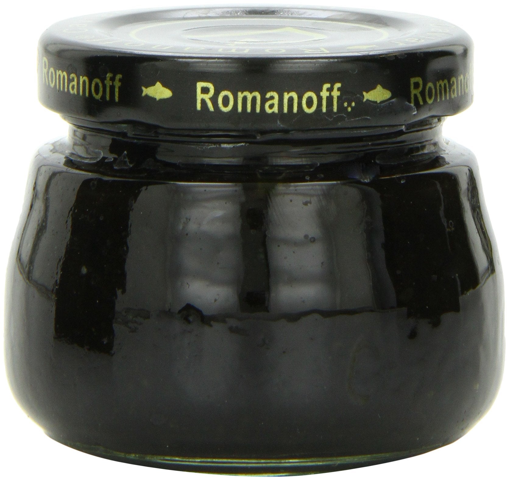 Romanoff Black Lumpfish caviar on a presentation board for entertaining