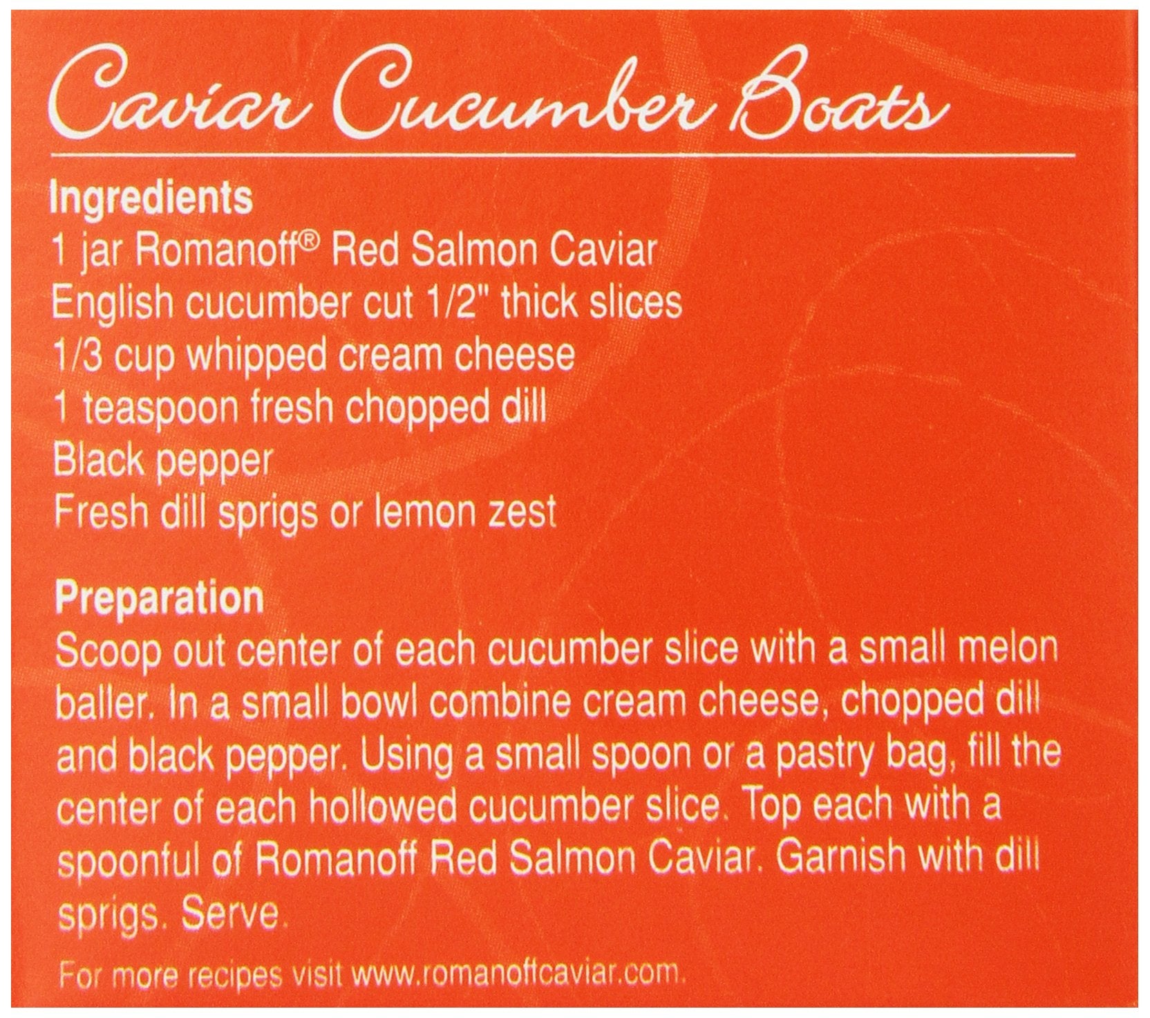 Romanoff caviar pack-of-6 display for entertaining.