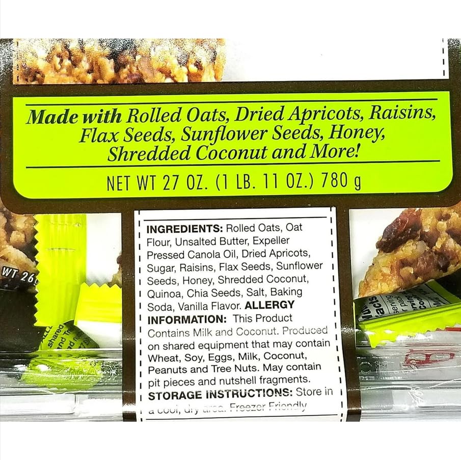 Ron Deymond Traditional Aussie Bites ingredient closeup with oats and seeds.