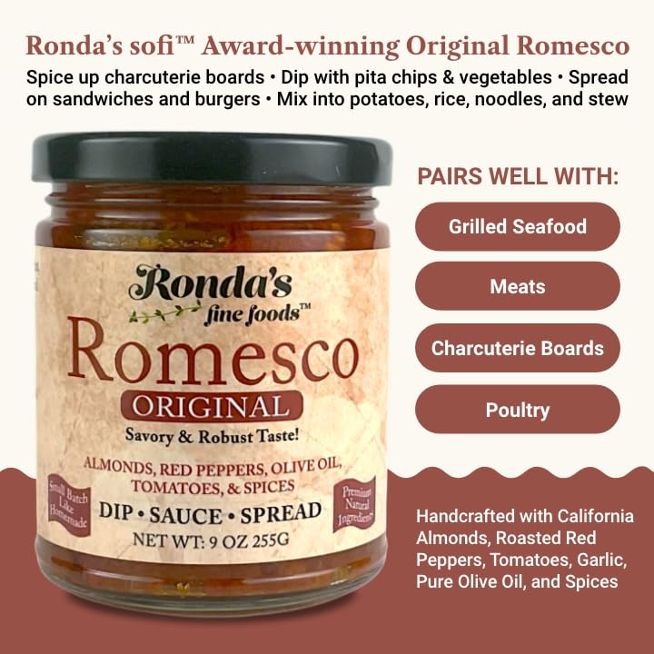 Ronda’s Romesco Dip on grilled meat creates a savory glaze.