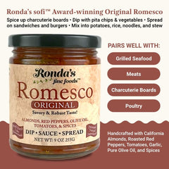 Ronda’s Romesco Dip on grilled meat creates a savory glaze.