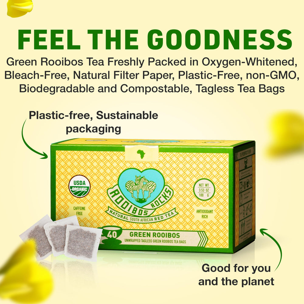 Caffeine-free ROOIBOS ROCKS tea ideal for relaxing evenings