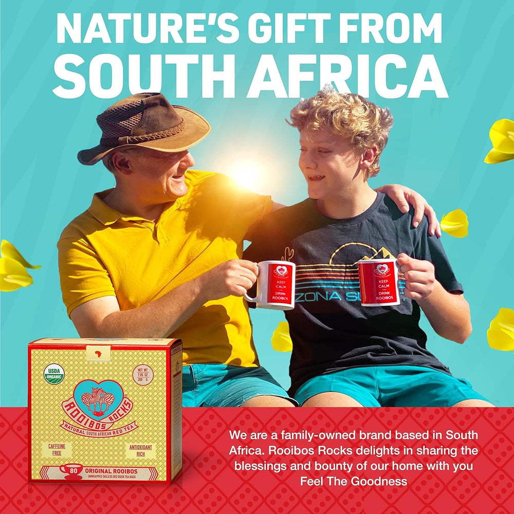 Family-friendly tea moment with ROOIBOS ROCKS, zero calories and sugar-free.