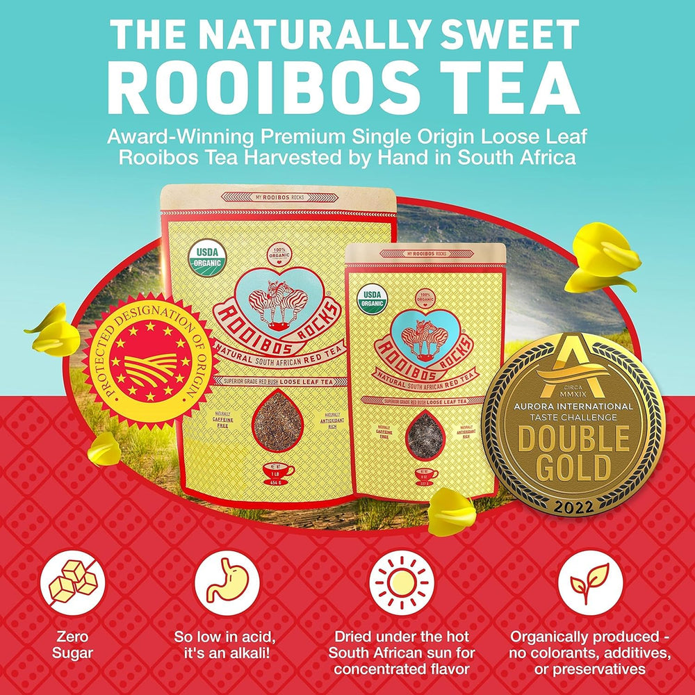 ROOIBOS ROCKS organic farm illustration supporting sustainable farming