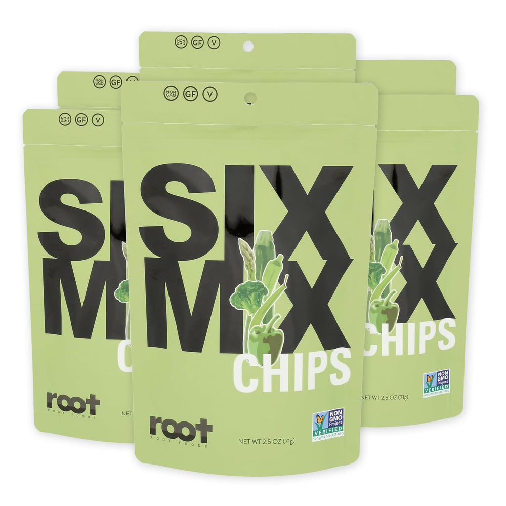 Root Foods SixMix chips box set of 6 bags for easy family snacking