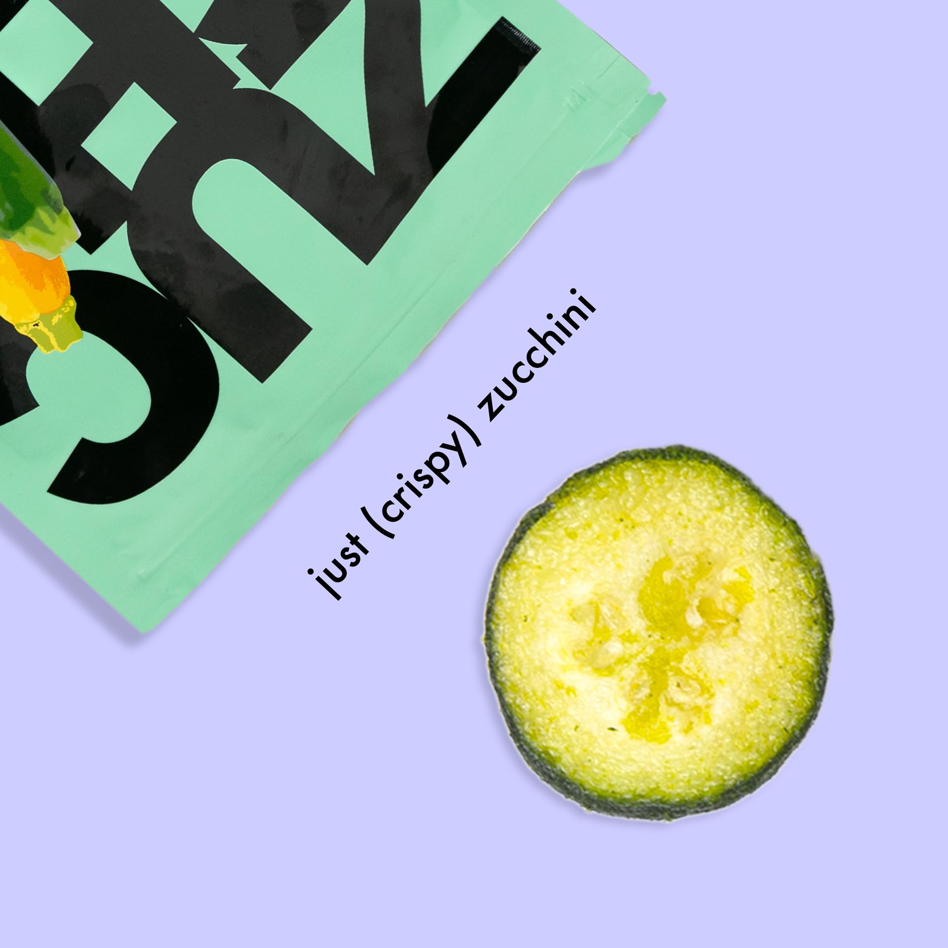 Root Foods Zucchini Chips salt-finish, sea-salt touch enhances veggie taste
