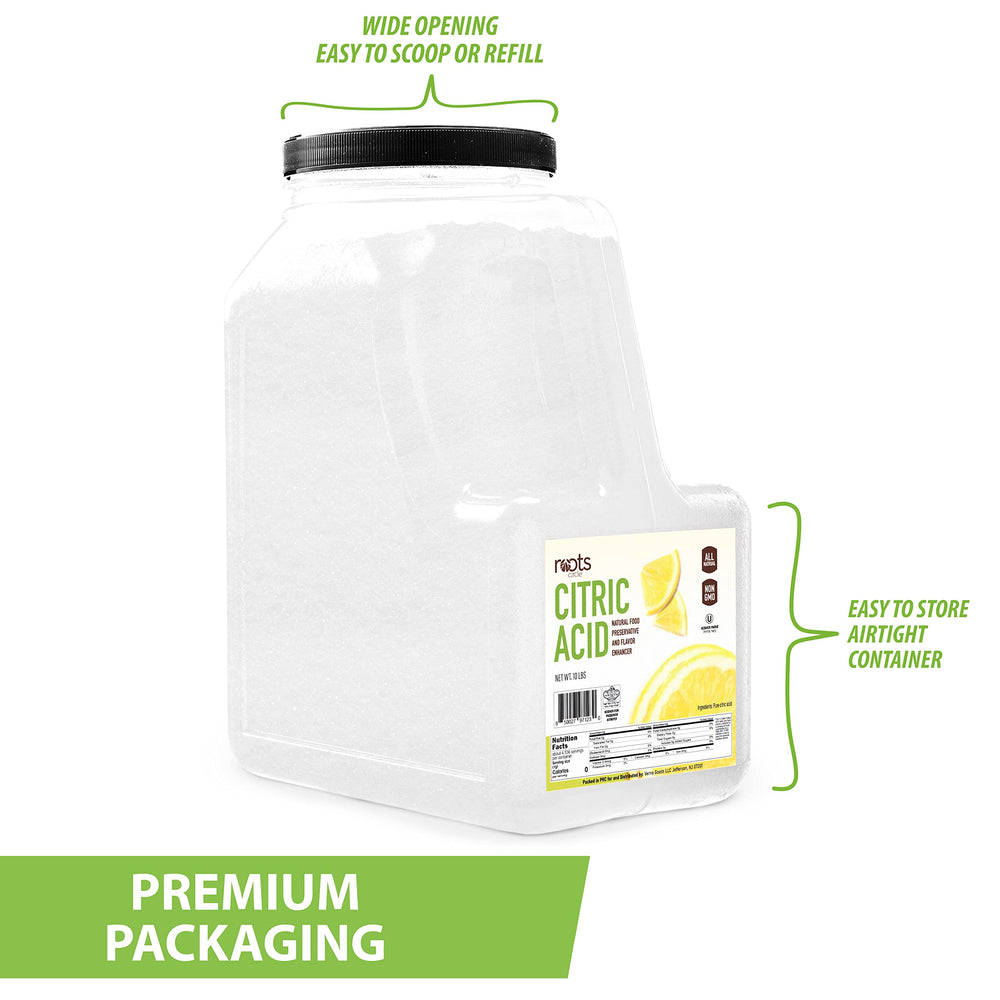 Roots Circle citric acid aids sourdough and canning with natural acidity
