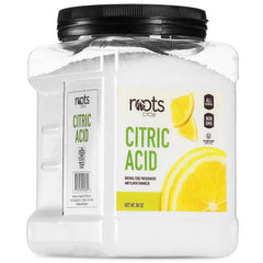 Roots Circle citric acid powder pack for cooking and cleaning.