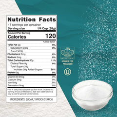 Roots Circle confection sugar with fine texture enables even icing and light dusting.