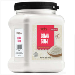 Roots Circle guar gum powder container, 20 oz, a pure plant thickener for sauces and baking.