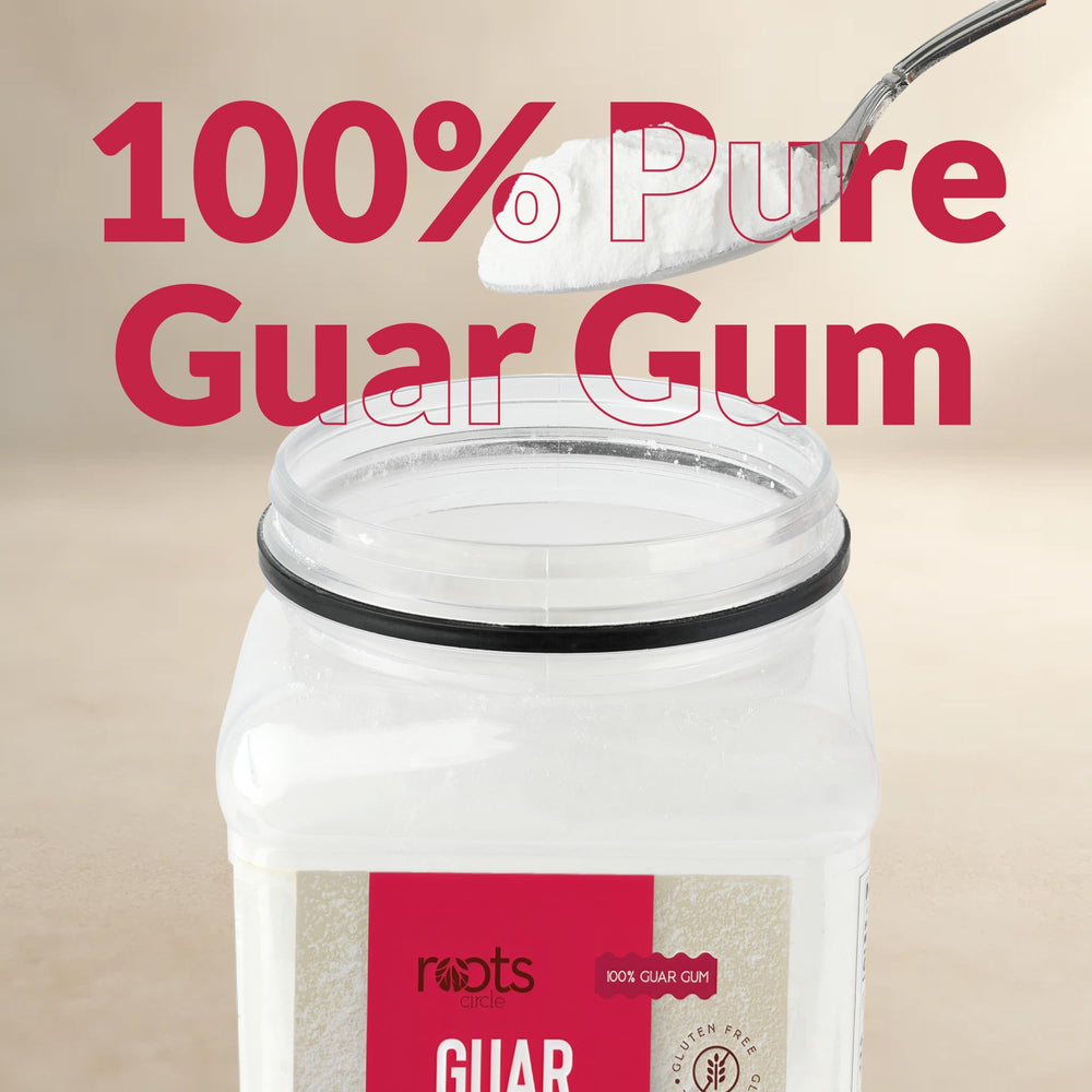 Creamy, scoopable ice cream texture with Roots Circle guar gum powder.