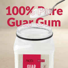 Creamy, scoopable ice cream texture with Roots Circle guar gum powder.