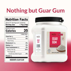 Pouring Roots Circle guar gum powder to thicken sauces for silky textures.
