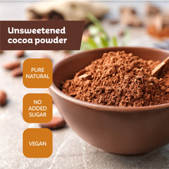 Roots Circle hot cocoa substitute cocoa powder creates creamy drinks without additives.