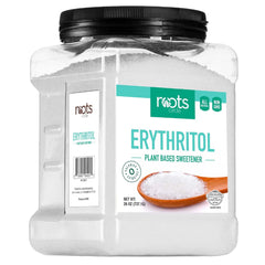 Roots Circle Premium Erythritol bottle – zero-calorie sweetness for baking