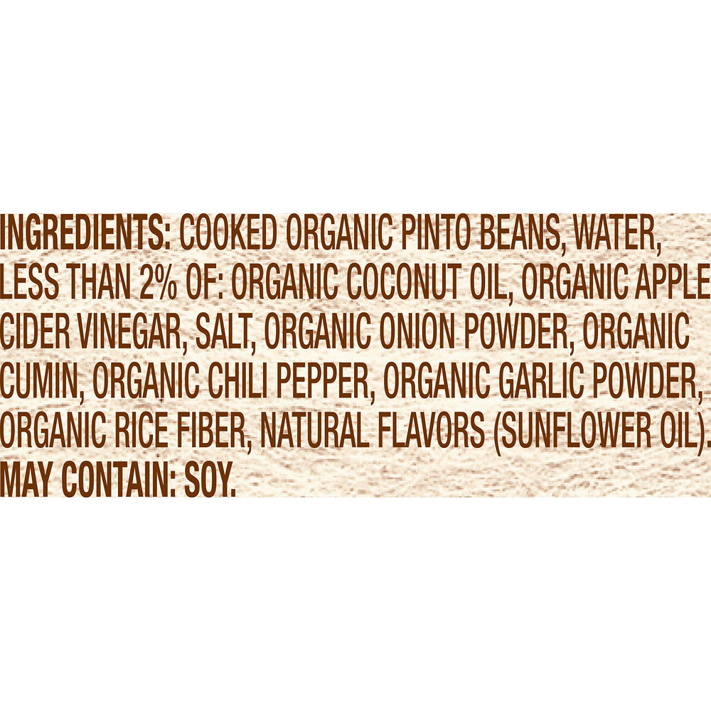 Microwaved Rosarita Organic Refried Beans in a bowl, ready in minutes.
