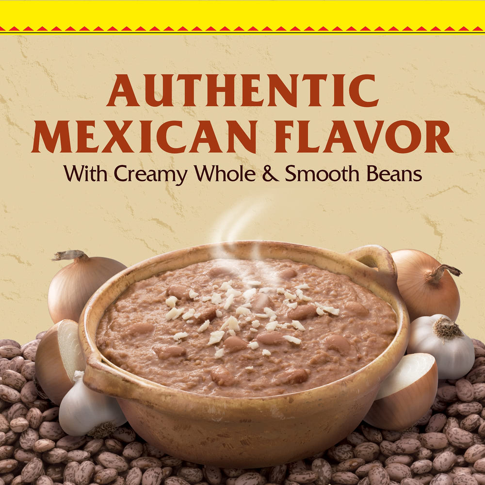 Rosarita Vegetarian Refried Beans used as easy taco filling.