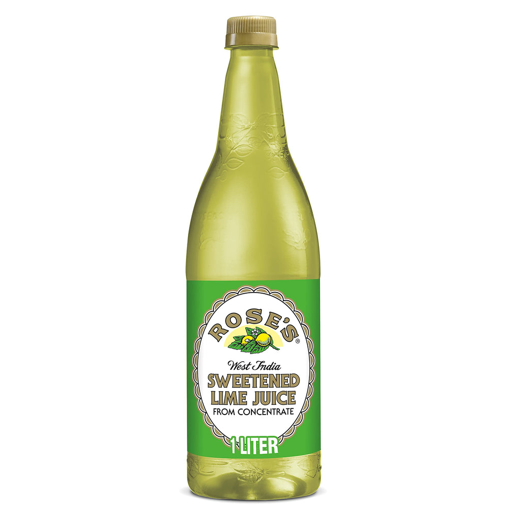 Pouring Rose's Lime Juice to craft vibrant non-alcoholic drinks