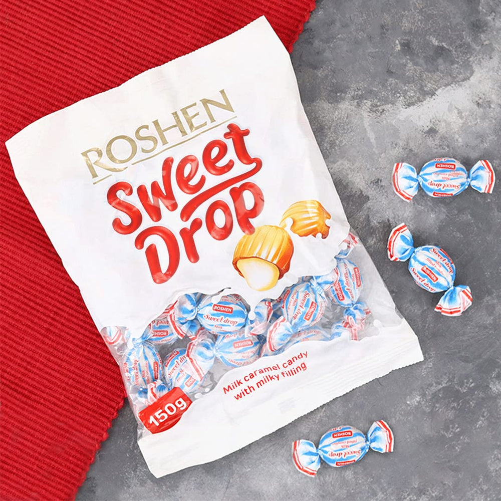 Giftable Roshen Caramel Candy Sweet Drop display for gifting