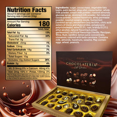 Roshen Chocolateria close-up showcases eight flavors ready to savor.