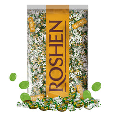 Roshen Duchess Pear hard candies packaging front, ideal for bulk sharing.
