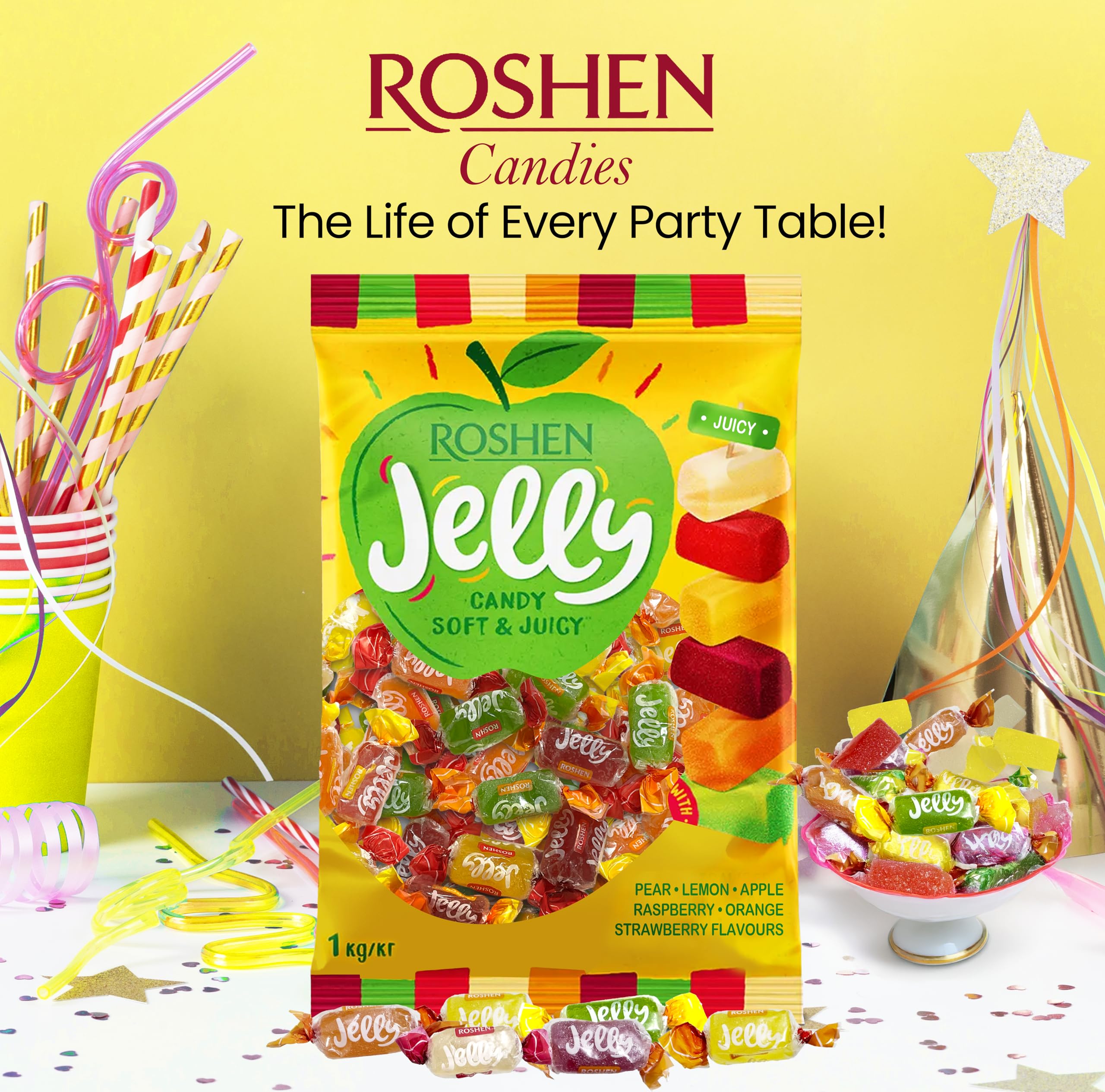 Roshen Jelly Candy kosher-halal-label shows inclusive dietary options for diverse consumers.