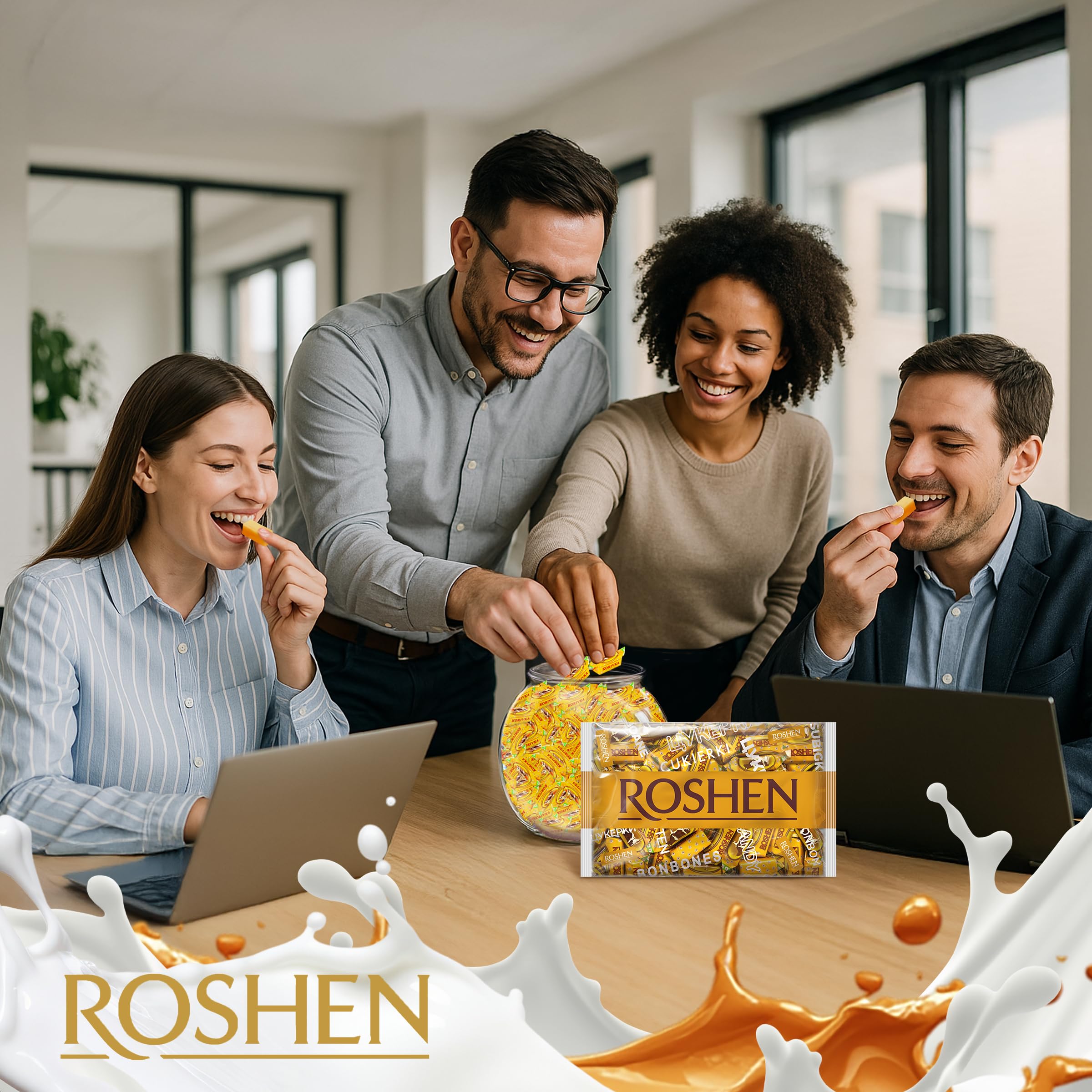 Roshen Korivka individually wrapped pieces for fresh snacking anytime