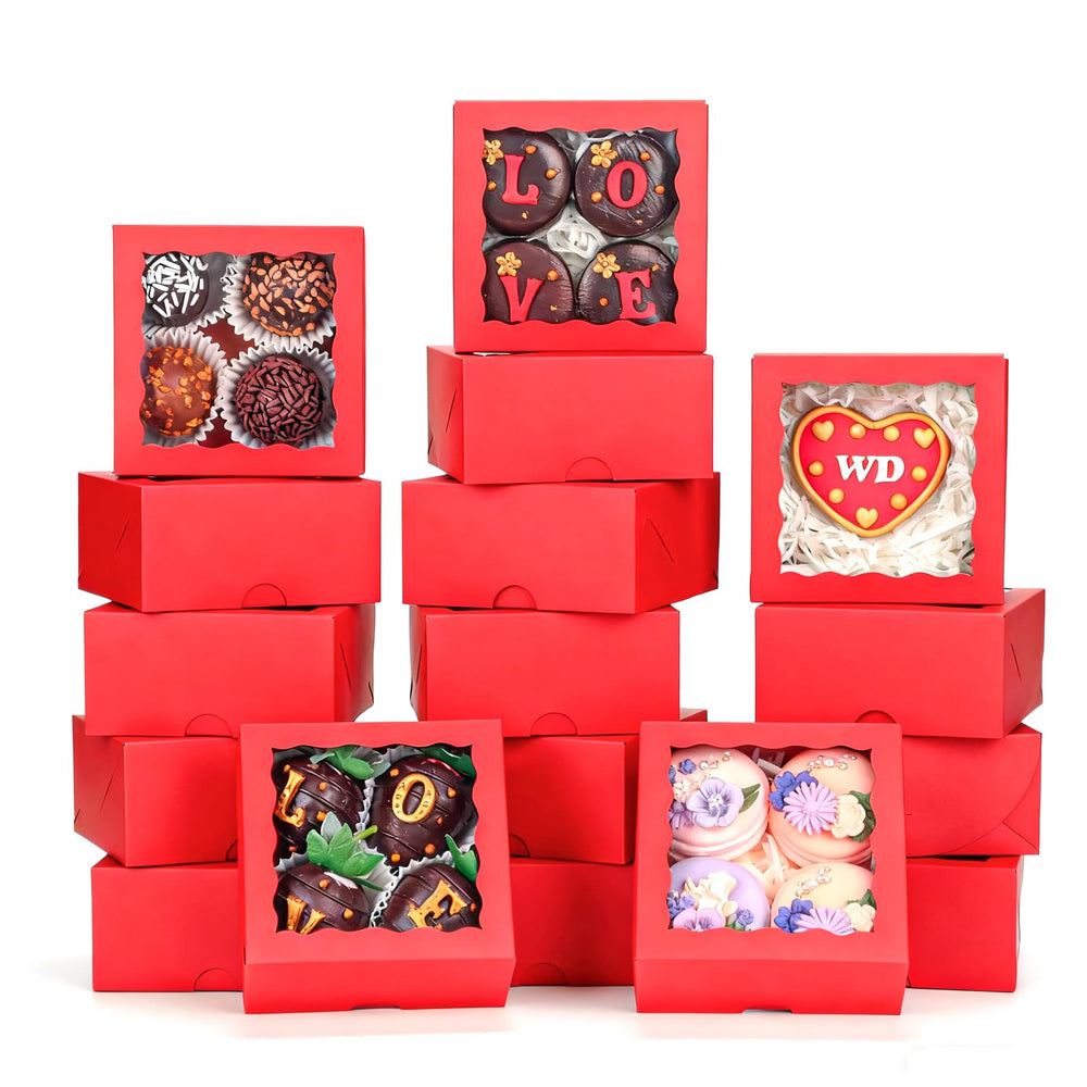 ROSPAKTEK bakery box with window on the front showcasing presentation and value.
