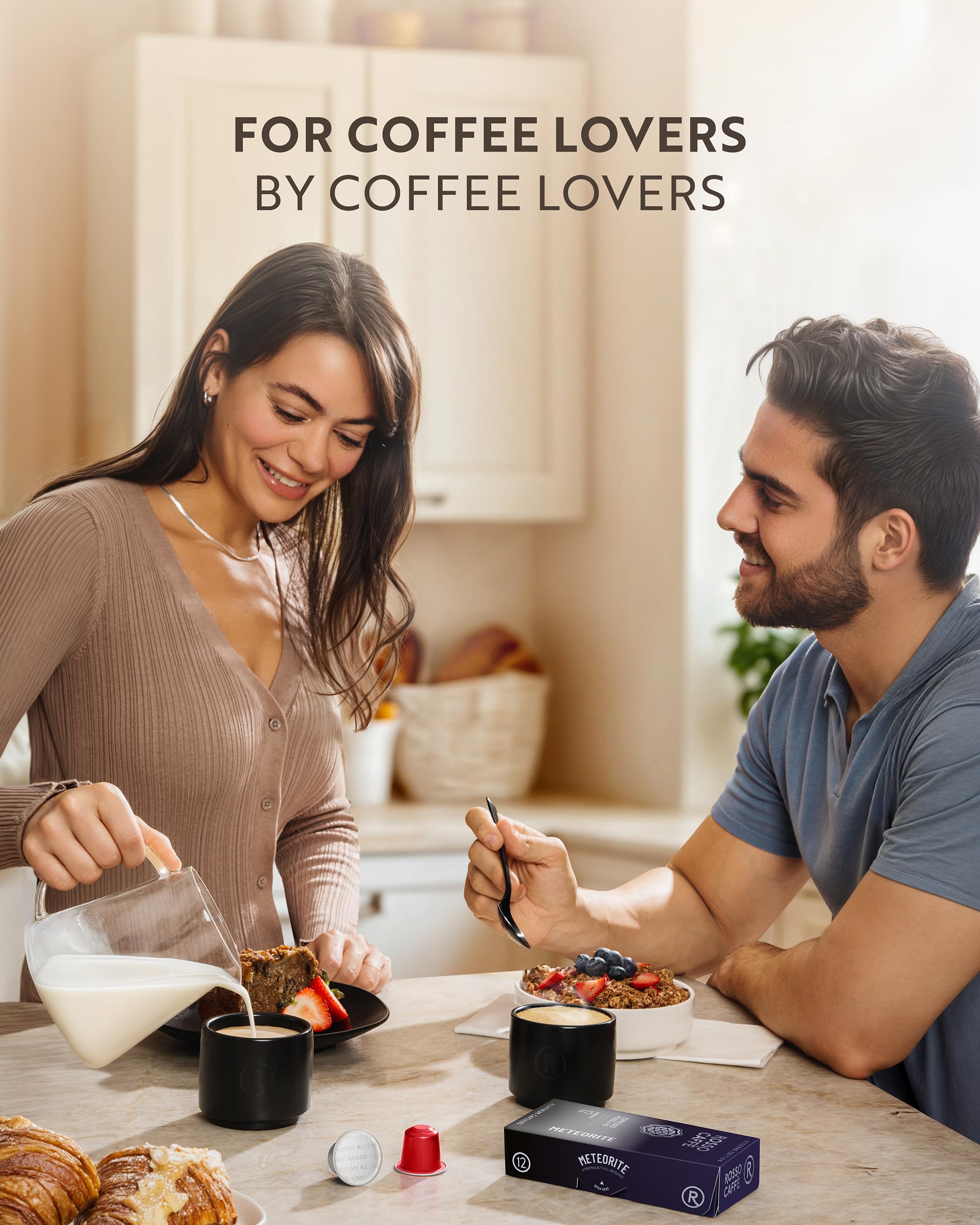 ROSSO CAFFÈ aluminum capsules recyclable, preserve flavor and crema while supporting easier disposal.
