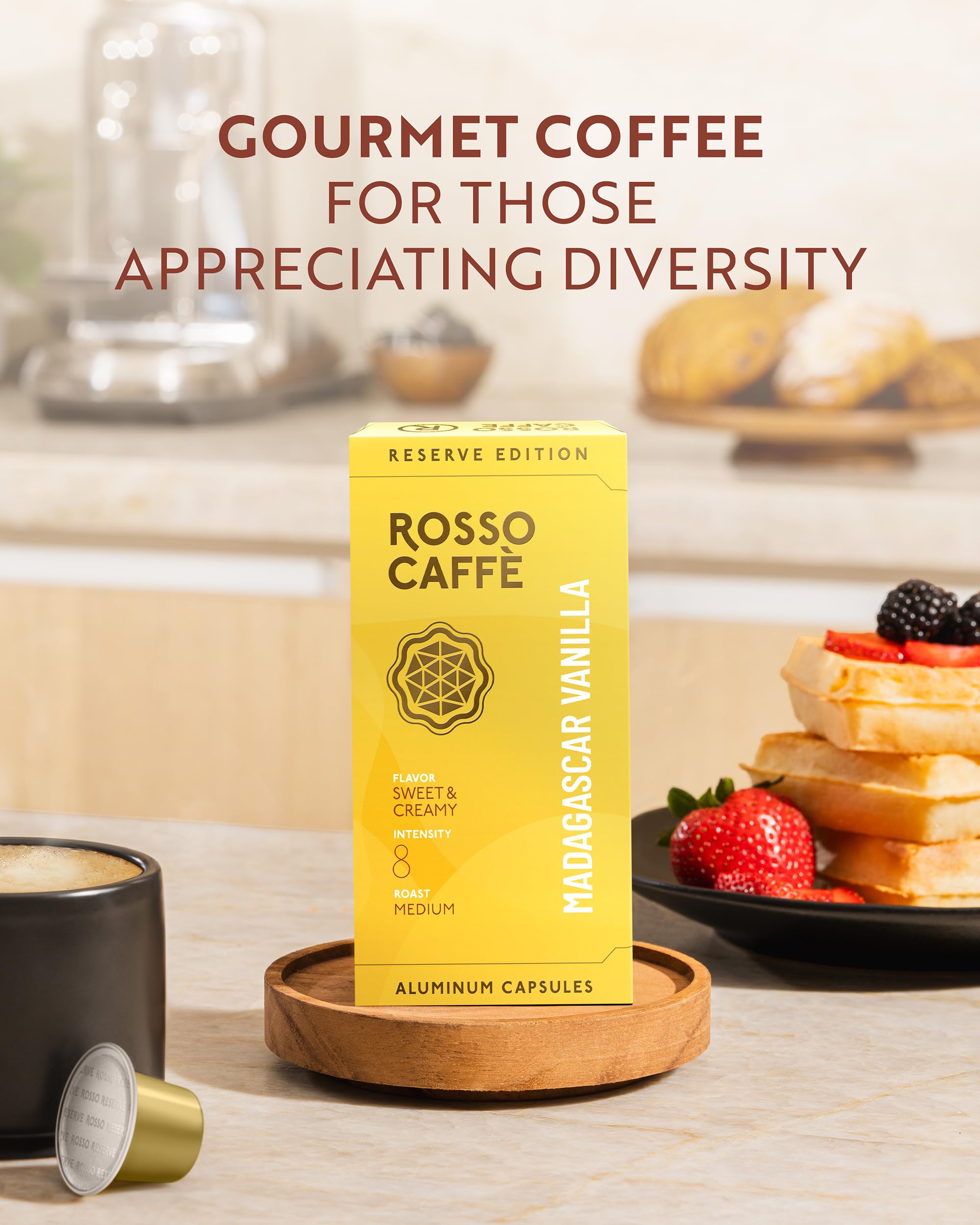 Rosso Caffè compatible with Nespresso Original machines for easy use