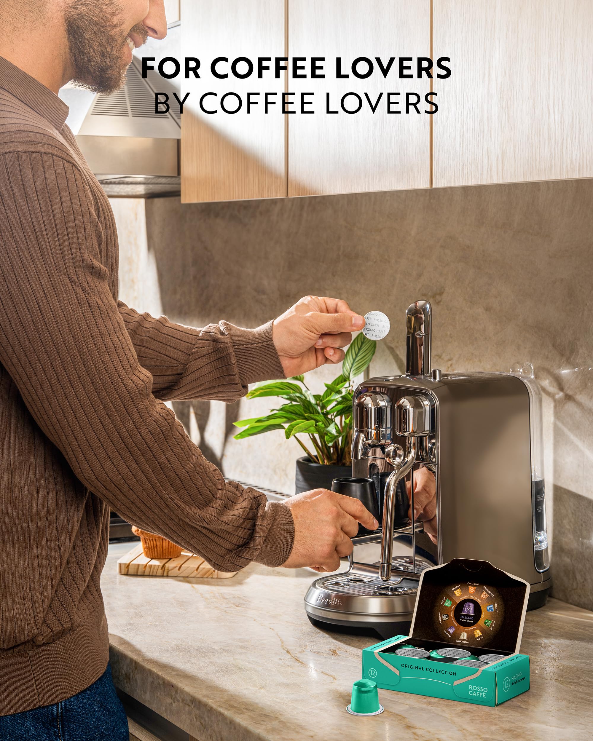 Rosso Caffè freshness-sealed pack preserves aroma and flavor