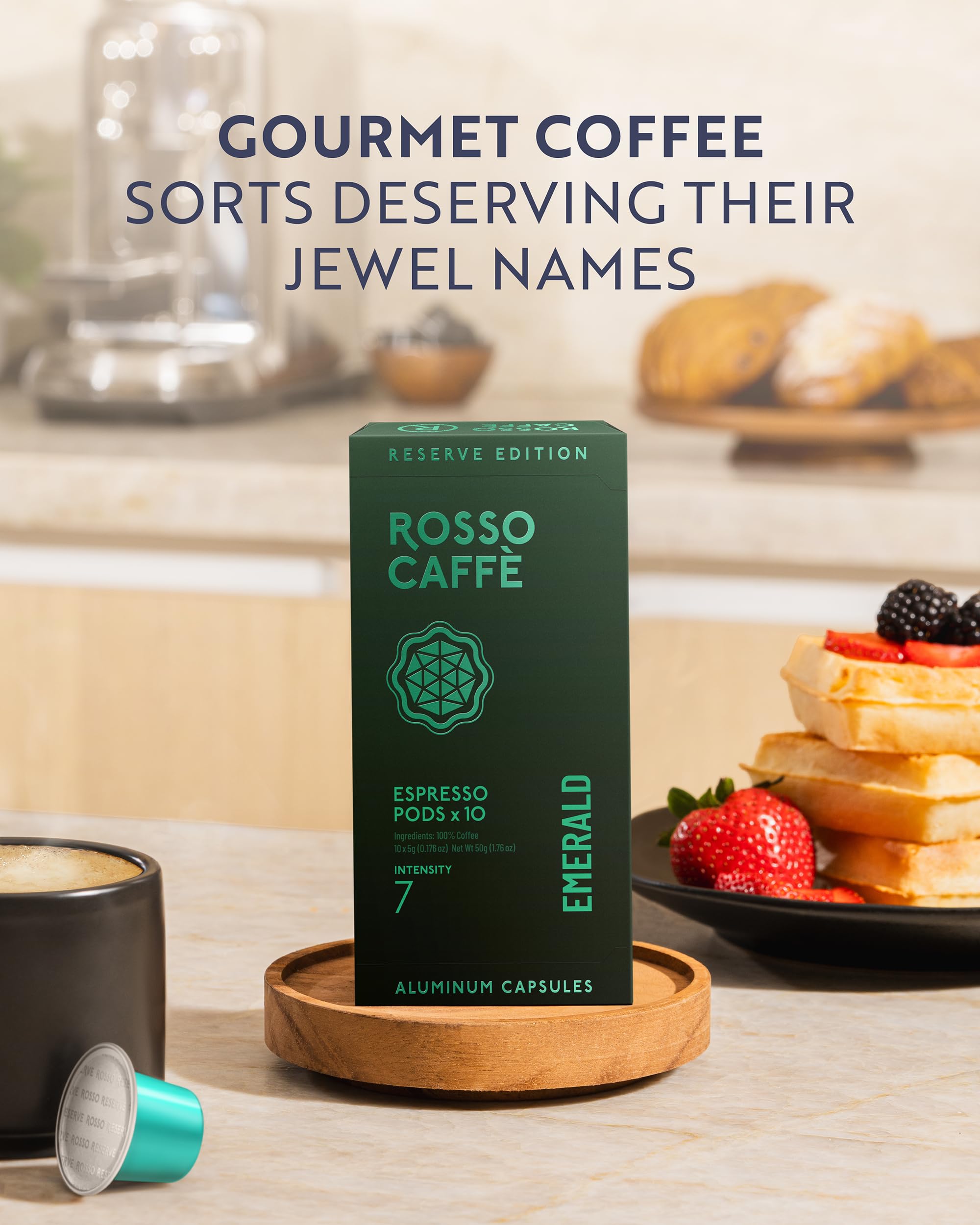 Rosso Caffè Reserve elevates daily at-home espresso rituals.