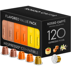 Rosso Caffè vanilla pod close-up showing smooth, dessert-inspired espresso potential
