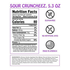 Rotten Sour Gummy Cruncheez scary cherry bite showing tangy sweetness
