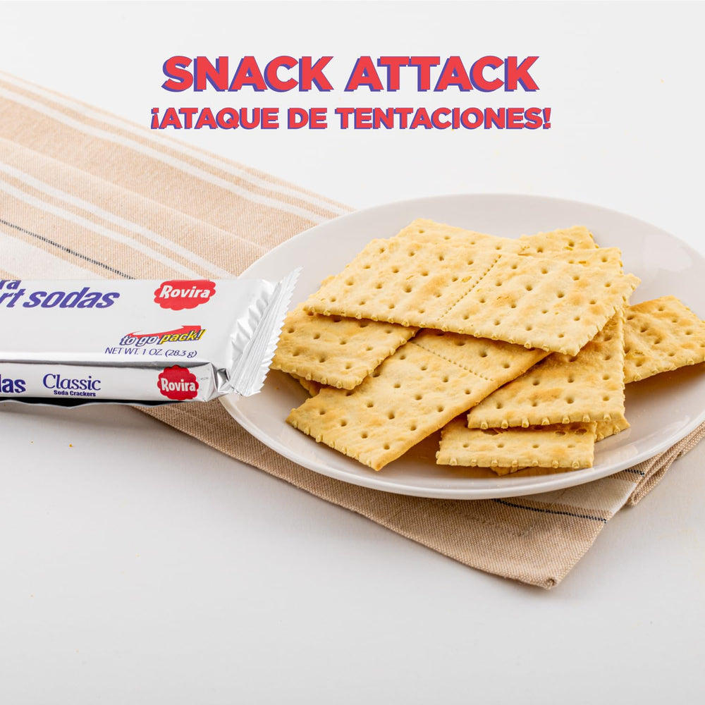 Rovira crackers beside a cheese platter for entertaining.