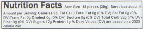 Ingredients panel on Rowntree's Fruit Gums highlights sugar content.