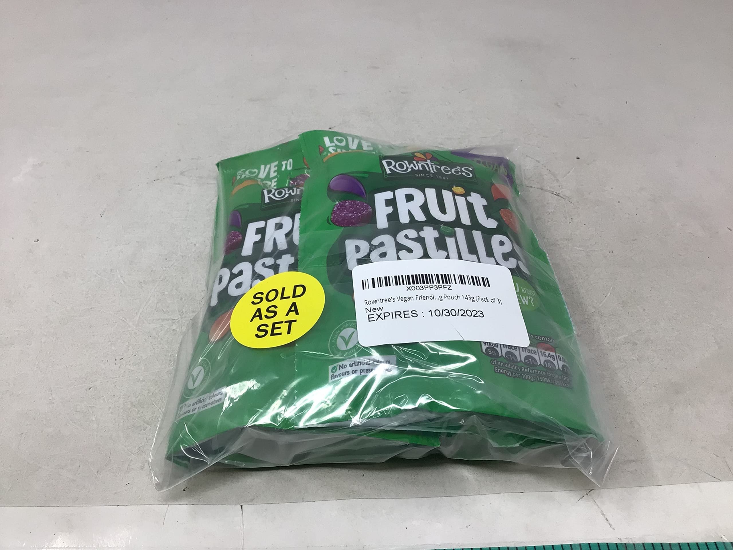 Rowntree's 3-pack display, great for parties or gifting.