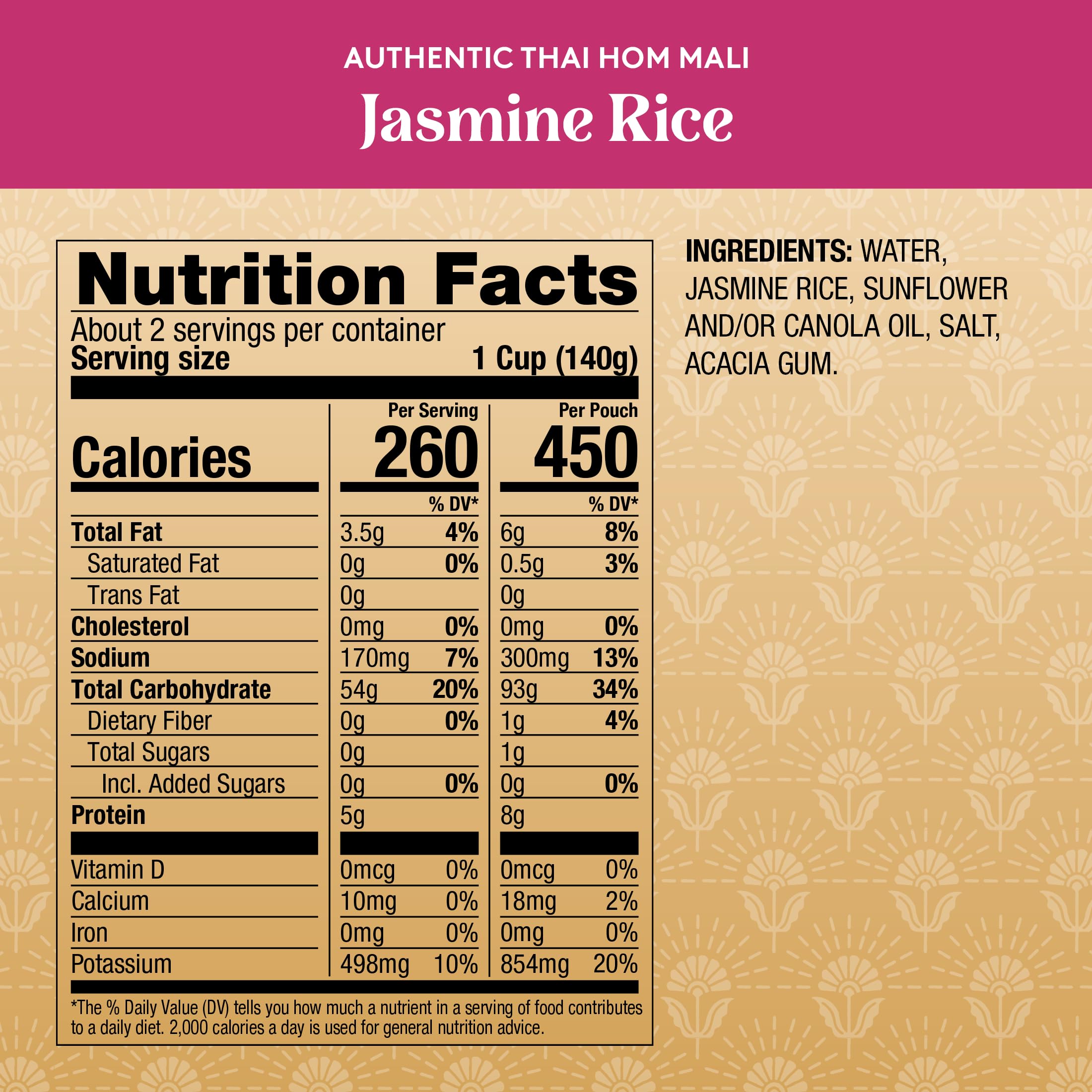 Royal Jasmine rice microwave-ready pouch showing easy prep