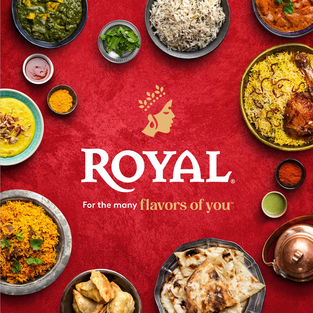 Curry-ready Royal Basmati rice pairing for flavorful meals.