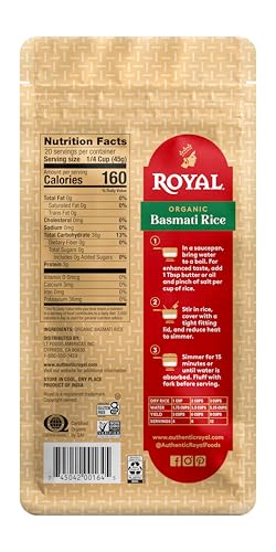 Royal Basmati Rice long-grain view; ideal for fragrant rice with curry bases.