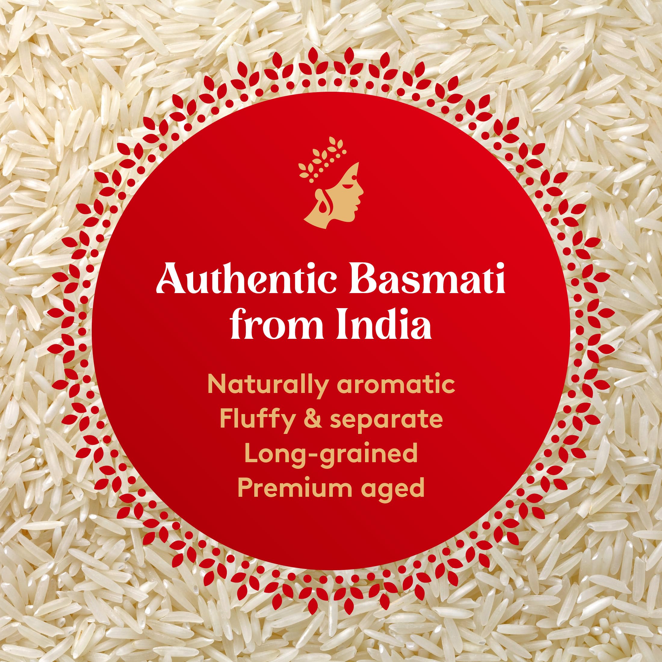 Royal Basmati rice served with curry for a balanced meal.