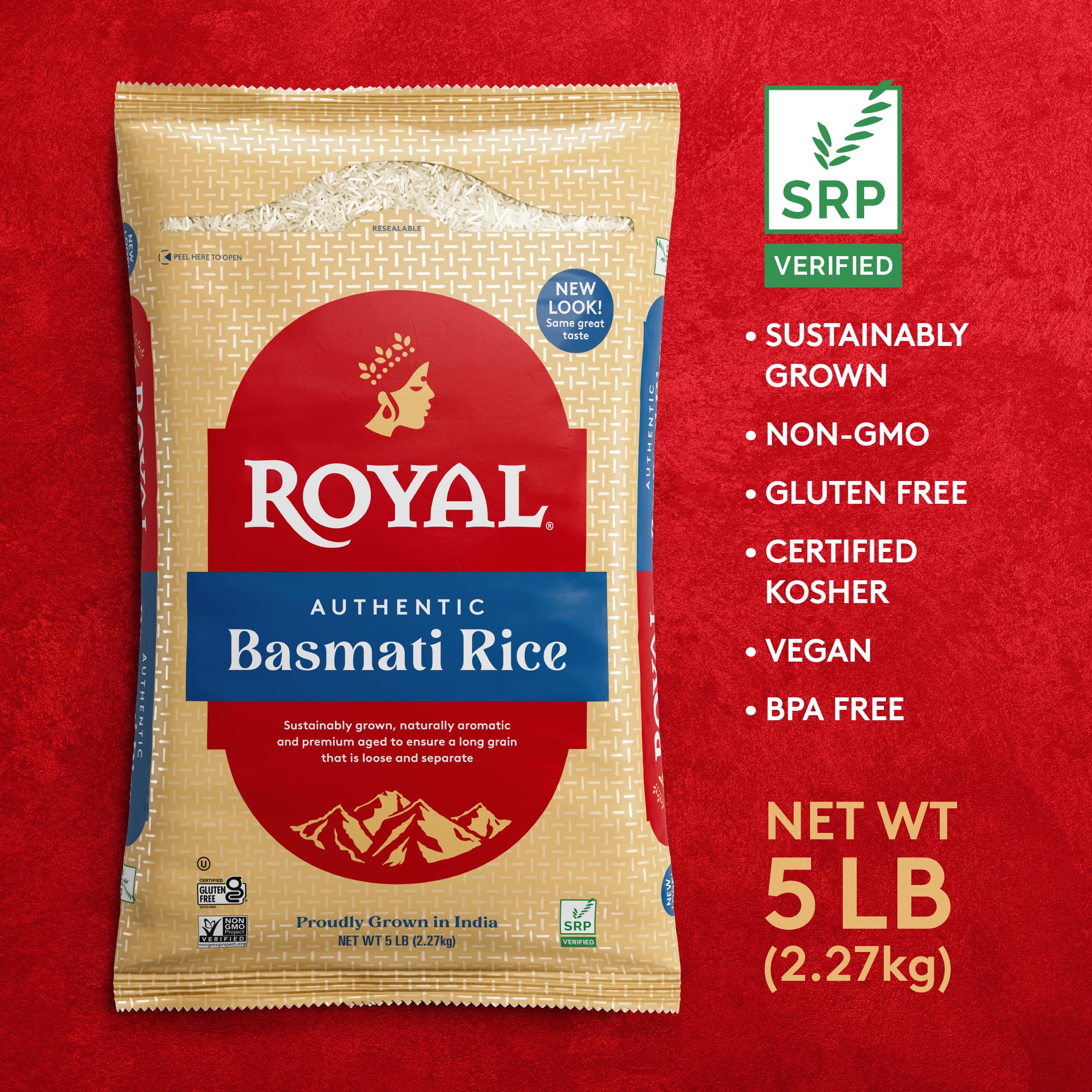 Royal Basmati rice steaming bowl releases fragrant aroma for curries and sides.