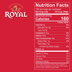 Royal Chef's Secret basmati grains uncooked long grains for versatile fluffy rice dishes
