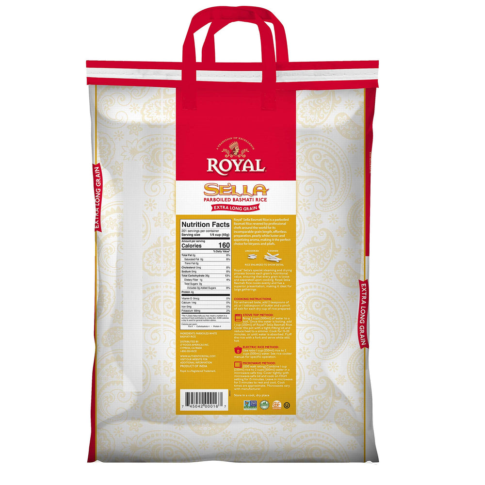 Dry Royal Sella rice grains ready for flavorful biryani.